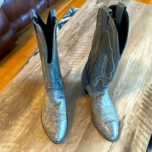 COPY - ABILENE BOOTS 8 EE. GRAY LEATHER